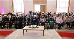 أمل عمار تشهد احتفالية «الأوقاف» باليوم العالمي للقضاء على العنف ضد المرأة