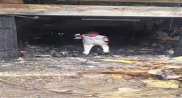 السيطرة على حريق في محل قطع غيار سيارات بالمحلة
