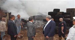 محافظ الغربية: السيطرة على حريق في مصنع كتان بزفتى