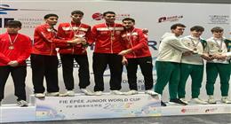 الفراعنة الشباب يكتبون التاريخ.. منتخب مصر لسلاح سيف المبارزة يتوج بذهبية العالم 