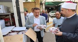 استلام 2 طن لحوم من مشروع صكوك الإطعام لتوزيعها على الفئات المستحقة بالمنوفية 