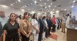 دقيقة حداد على روح سميحة أيوب بالمؤتمر الصحفي لمهرجان شرم الشيخ الدولي للمسرح