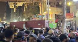 تشييع جثامين 6 من أسرة واحدة لقوا مصرعهم في حريق بشبرا الخيمة