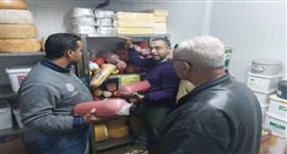 مصادرة 697 كجم لحوم وأسماك فاسدة في حملات بيطرية بالمنيا