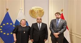 وزير العدل يستقبل مديرة مركز سيادة القانون بجمهورية فنلندا