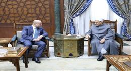 شيخ الأزهر يستقبل قاضي قضاة فلسطين: لن ندخر جهدا في التعريف بحقوق الشعب الفلسطيني