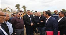 محافظ الجيزة يتفقد الأعمال الجارية بممشى أهل مصر في أبو النمرس