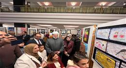 وكيل الأزهر يفتتح معرضا للأعمال الفنية للأشخاص ذوي الإعاقة 