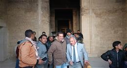 غياب أشعة الشمس يلغي ظاهرة التعامد على معبد قصر قارون بالفيوم
