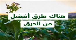 هناك طرق أفضل من الحرق