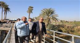 محافظ المنيا يتفقد الأعمال الإنشائية لمأخذ ومحطة تنقية مياه جنوب ملوي 