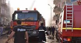 نشوب حريق في عشة طيور أعلى سطح عقار دون إصابات بالوراق