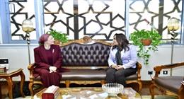 وزيرة البيئة تبحث أسباب ارتباط قضية التصحر بتدهور الأراضي الزراعية