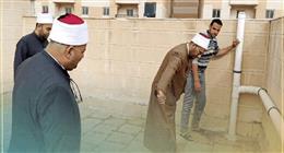 مدير «أوقاف الإسكندرية» يتفقد مساجد بشاير الخير استعدادا لسقوط الأمطار