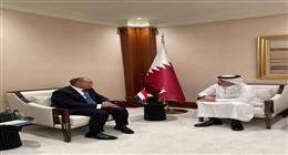 وزير الخارجية يبحث مع نظيره القطري تطورات الأوضاع في غزة 