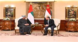 الرئيس السيسي: سعدت اليوم باستقبال الشيخ محمد بن زايد في بلده الثاني مصر