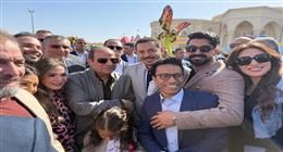 مصطفى شعبان: تشرفت بأداء صلاة العيد مع الرئيس السيسي