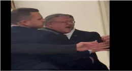 مؤيدون للفلسطينيين يهتفون ضد وزير الأمن القومي الإسرائيلي أثناء زيارته للكونجرس