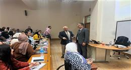 جولة تفقدية لمدير التعليم المدمج بجامعة القاهرة مع انطلاق الفصل الدراسي الثاني