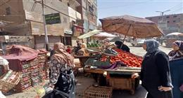 حملة مكبرة لرفع الإشغالات بميدان النافورة في المنيا