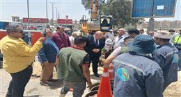 محافظة الجيزة: انتهاء أعمال إصلاح الكسر المفاجئ بخط مياه في هضبة الأهرام