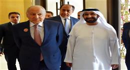 رئيس البرلمان العربي يلتقي الأمين العام للجامعة العربية قبل قمة بغداد