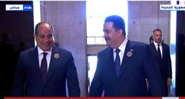 الرئيس السيسي يصل إلى مقر انعقاد القمة العربية في بغداد