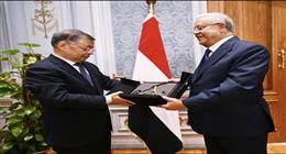 رئيس مجلس النواب يستقبل عضو المكتب السياسي للحزب الشيوعي الصيني