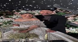 أول صورة من حفل زفاف مسلم ويارا تامر