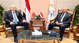 وزير الصناعة يبحث مع وفد بيلاروسي إقامة مشروع مشترك لتصنيع الجرارات الزراعية
