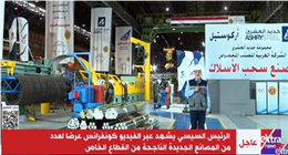 الرئيس السيسي يشهد عرضا لعدد من المصانع الجديدة الناجحة للقطاع الخاص