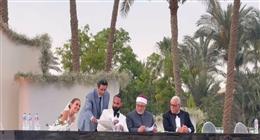 صور عقد قران الفنانة أمينة خليل على المصور أحمد زعتر