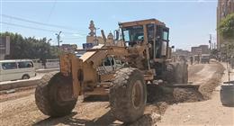 بدء أعمال رصف شارع الجيش في مدينة دسوق بتكلفة 9.4 مليون جنيه