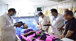 وزير الصحة يتفقد مستشفى الحمام المركزي في محافظة مطروح
