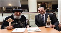 البابا تواضروس يلتقي كبير باحثي معهد التاريخ الحديث في صربيا