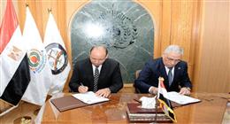 توقيع بروتوكول تعاون بين النائب العام وجامعة المنصورة في العلم والتدريب