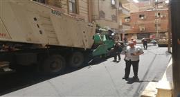 رصف وتطوير  شوارع منطقتين في مركز الزقازيق بتكلفة 5 ملايين جنيه