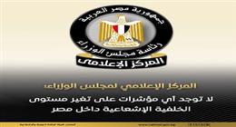 مجلس الوزراء: لا توجد مؤشرات على تغير مستوى الخلفية الإشعاعية داخل مصر