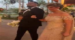 اللقطات الأولى من حفل زفاف ابنة الإعلامية مفيدة شيحة (فيديو)