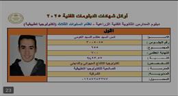 الأول على المدارس الزراعية: تفوقت دون أي دروس خصوصية.. وأمي وأبي سر تفوقي 