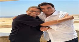 محمود سعد بصحبة جورج قرداحي والشيخ خالد الجندي في الأهرامات (صور) 