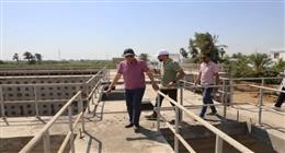 محافظ المنيا يتفقد محطتي مياه «علي باشا حلمي» ومطاي