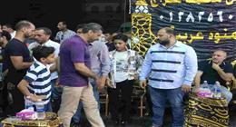 عبد الباسط حمودة أول الحاضرين في عزاء أحمد عامر بالغربية 