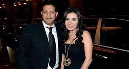 الفنانة دينا تنعى طليقها رجل الأعمال وائل أبو حسين