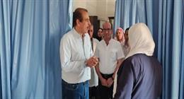 نائب وزير الصحة يوجّه بتقليل زمن انتظار المرضى في مستشفى حلوان العام