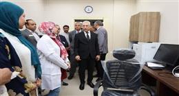 رئيس جامعة المنيا يتفقد استعدادات مستشفى الأورام تمهيدا للافتتاح التجريبي