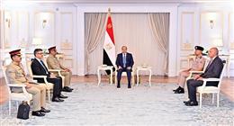 الرئيس السيسي يلتقي رئيس هيئة الأركان المشتركة الباكستانية
