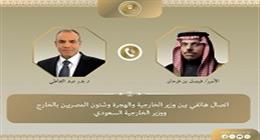 وزير الخارجية ونظيره السعودي يبحثان تطورات القضية الفلسطينية والأوضاع بالمنطقة
