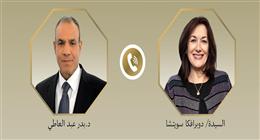 وزير الخارجية يناقش التطورات الإقليمية والتعاون مع مفوضة الاتحاد الأوروبي للمتوسط