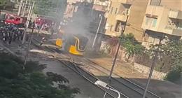 نشوب حريق داخل جراج بالطالبية وتلفيات في السيارات